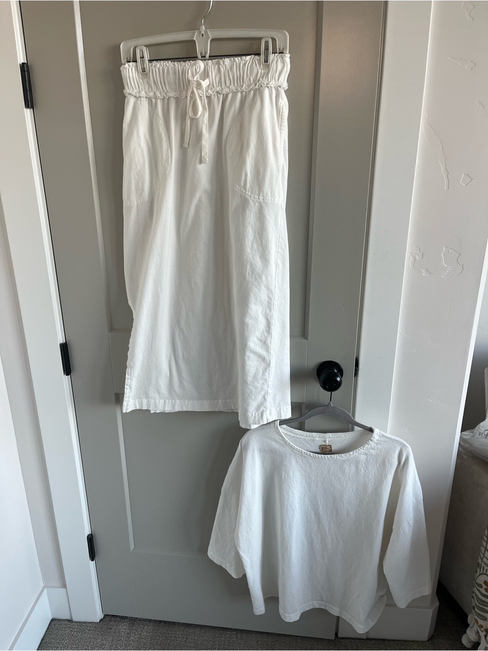 Free People free-est set xs white skirt and top excellent condition